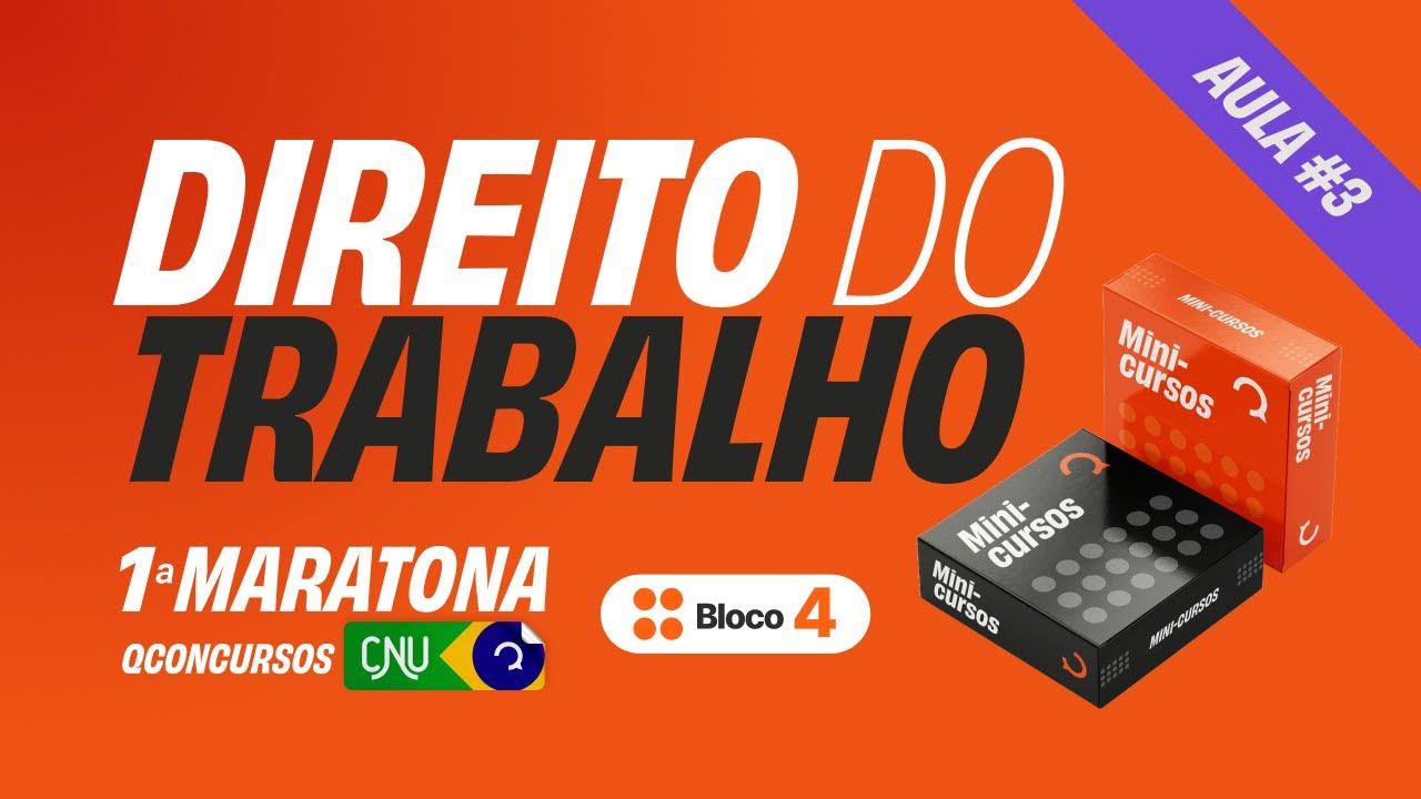 CNU Bloco 4 - Aula de Direito do Trabalho [Aula 3]: Decreto nº 4.552/2002 e alterações | #MaratonaQC