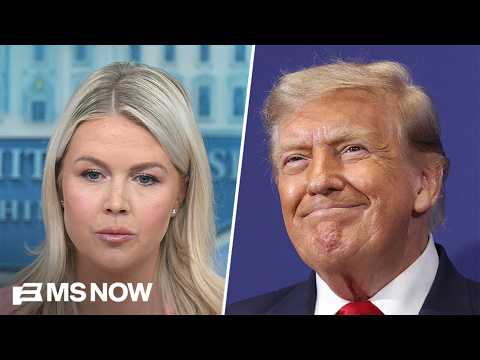 Karoline Leavitt pressed on Trump’s 2020 election OBSESSION