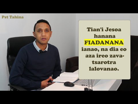 tian'i jesoa hanana fiadanana ianao na dia eo aza ireo zava tsarotra lalovanao