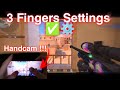 3 Fingers Settings ⚙️🔥 + Handcam Gameplay ✅ | Standoff 2 0.27.0