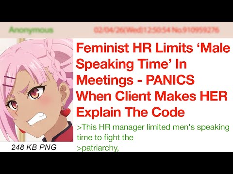Feminist HR Limits ‘Male Speaking Time’ In Meetings - PANICS When Client Makes HER Explain The Code