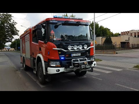[GROVER!] Alarmowo! 329[E]56 - GCBA Scania P450XT z OSP Łódź-Wiskitno do usuwania skutków nawałnicy