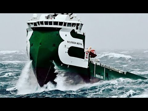 BEST TOP 100 SHIPS Ram MONSTER Waves In HUGE Storm❗SHIPS Epic LAUNCH