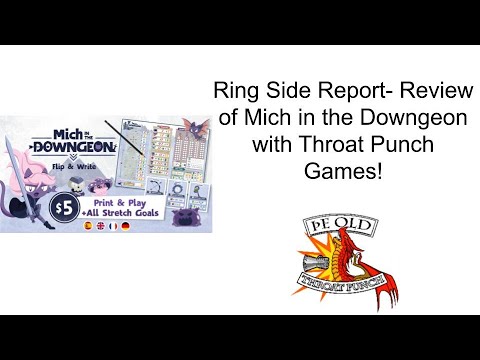 Ring Side Report-Board Game Review of Mich in the Downgeon