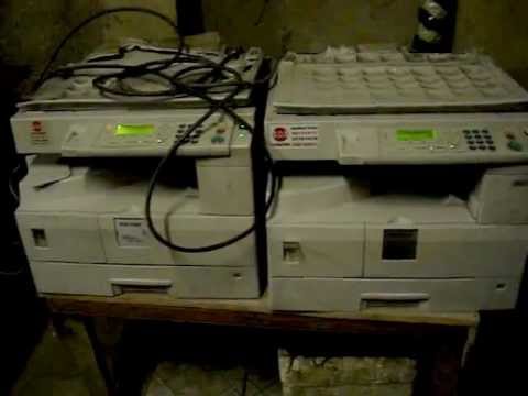 Ricoh Mp 1500 restaurada após pegar fogo ( 2 copiadoras Ricoh Aficio MP1500 )