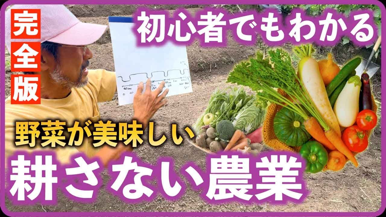 農薬・肥料使わず、土も耕さない、多様な作物を育てる「自然農法」3つのルールとは？ 畝（うね）つくりから種まきまで 【完全版】