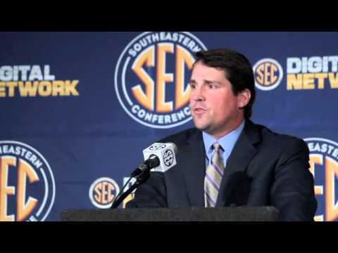 Will Muschamp at SEC Media Days 2