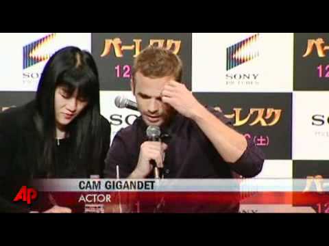 Christina Aguilera and Cam Gigandet @ Burlesque Press Conference in Japan
