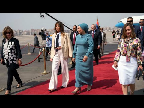 ميلانيا ترامب تختتم جولتها الإفريقية في مصر