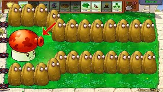 1 Fume Shroom Tall Nut vs Giga Gargantuar vs Dr.Zomboss - Plants vs Zombies Hack