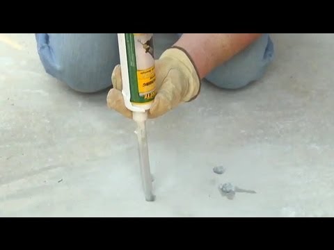 How to anchor bolts, railings and rebar in concrete