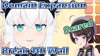 Subaru being a perfectionist making Fubuki and Fubuki instantly breaks the 4th wall