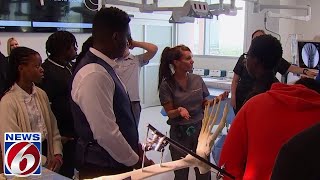 Evans High students explore careers in medical field through partnership with Orlando Health