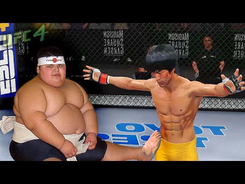 UFC4 | Bruce Lee vs. Baby Yokozuna (EA sports UFC 4)