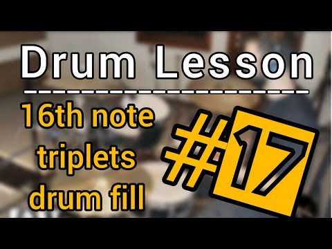 Drum Lesson - 16th note triplets drum fill #17 | Ariel Kasif