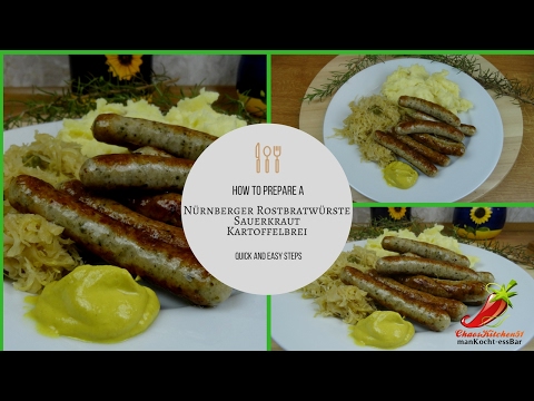 🇩🇪 German Nürnberger Rostbratwürste ..#No303 KochenlernenmitTom