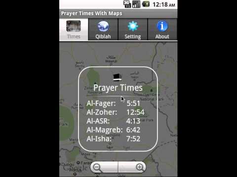 Prayer Times With Google Maps Video
