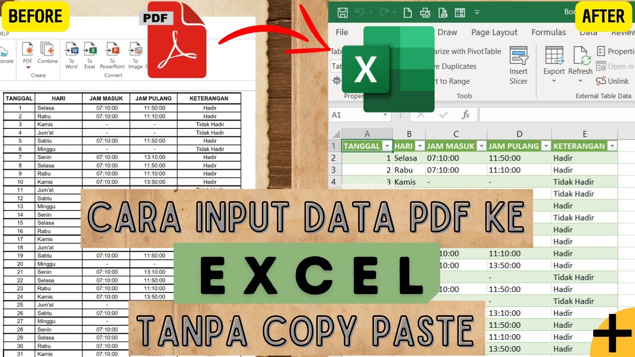 Cara Input Data PDF ke Excel tanpa Copy Paste