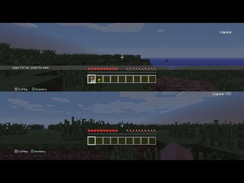 How to play split screen on Minecraft Console