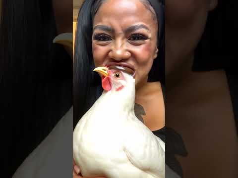 mouna de la team Nasdas goûte à la poule trompe-l'œil au chocolat #mouna #teamnasdas