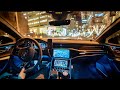 2023 Audi RS6 ASMR Night City Highway Drive Cockpit View Pure V8 Sound No Talk No Music
