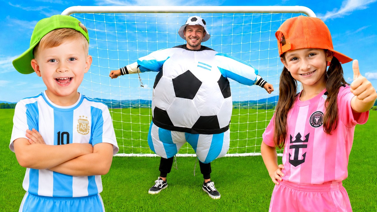 Kids Play Fun Soccer Challenges