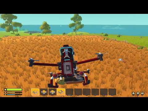 ScrapMechanic - Dron 4-propeller test -Fant Mod