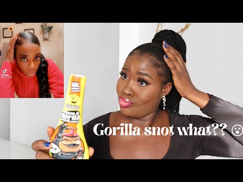 I used GORILLA SNOT GEL on my hair for the first time...