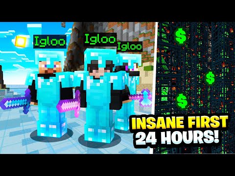 THE MOST *INSANE* FIRST 24 HOURS! *FTOP #2* | Minecraft Factions | Minecadia Pirate [1]