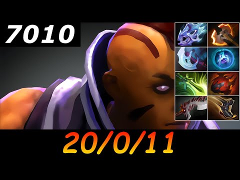 Dota 2 Anti-Mage 7010 MMR 20/0/11 (Kills/Deaths/Assists) Ranked Full Gameplay