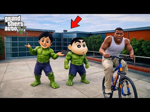 GTA 5 : SHIVA & SHINCHAN GOT IT HULK POWER 