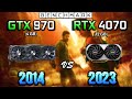 GTX 970 vs RTX 4070  // How big is the difference? // Test in 10 Games // 1080p // Benchmark