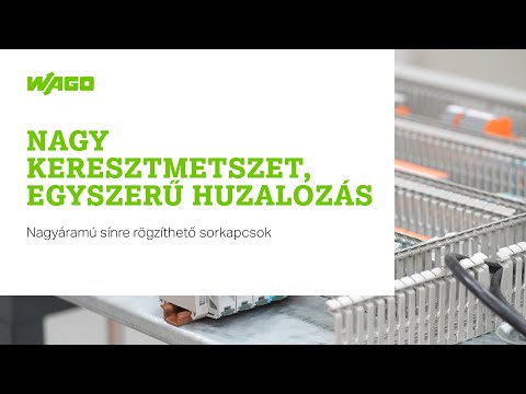 WAGO nagyáramú sorkapcsok