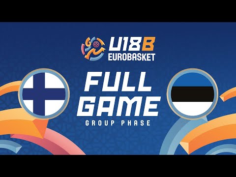 Group Phase | Finland v Estonia | Full Basketball Game | FIBA U18 EuroBasket 2025 - Division B
