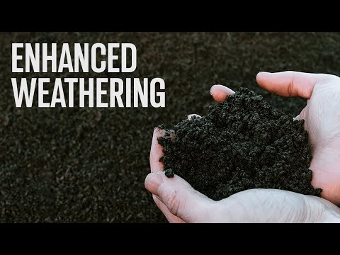 What is enhanced rock weathering?