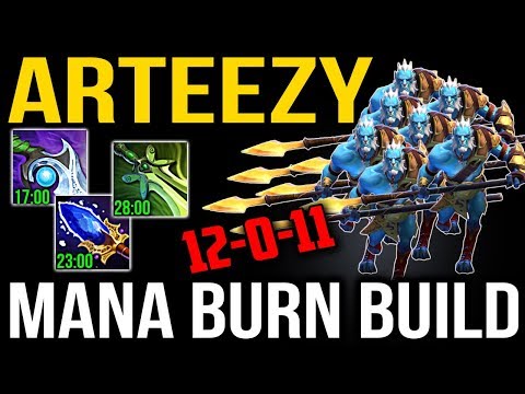 Arteezy Phantom Lancer + Crit QOP vs Sumail - Burn all your mana | DotA 2 Pro MMR