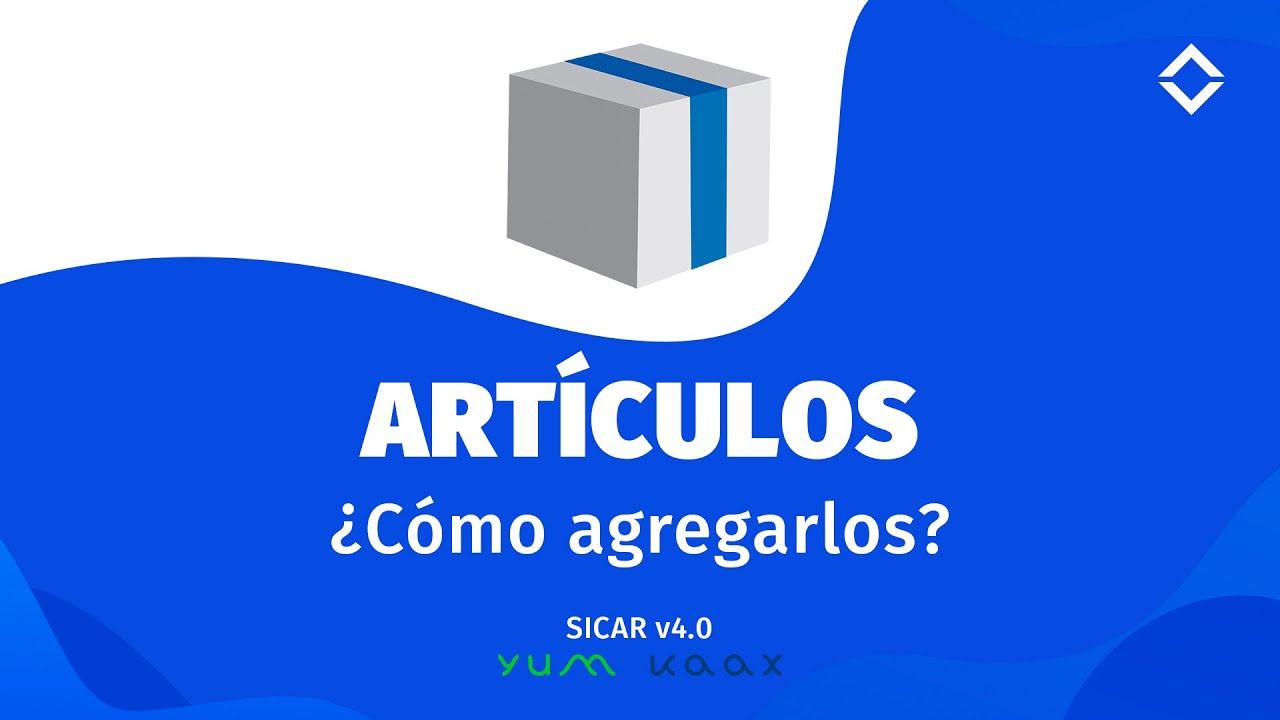 3.- ¿Cómo Agregar Artículos?