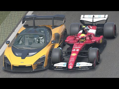 Lewis Hamilton Ferrari F1 2025 vs Supercars at Interlagos