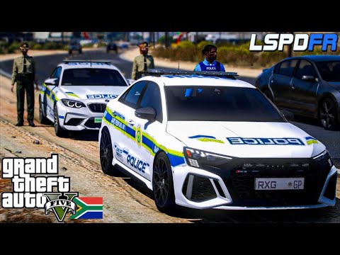 GTA Mzansi - Audi RS3 Patrol l Playing As A Cop | LSPDFR | Ep. 34
