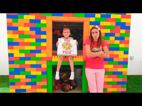 Влад и Ники - Челлендж с пиццей для мамы