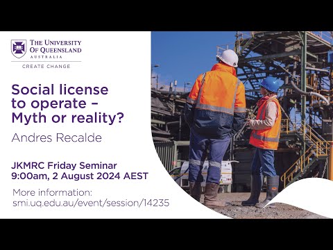 Social license to operate – Myth or reality? Andres Recalde