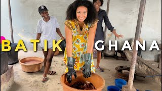 I NEVER KNEW IT WAS MADE LIKE THIS! Making Batik Fabric in Ghana | Things to do in Accra