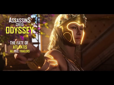 Assassins Creed Odyssey "Fate of Atlantis" DLC Cinematic Trailers | 4K