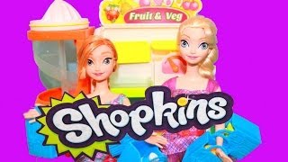 Frozen Shopkins Elsa Anna Shopping Disney Barbie 5 Pack Toys Shopkin Fruit & Veg AllToyCollector