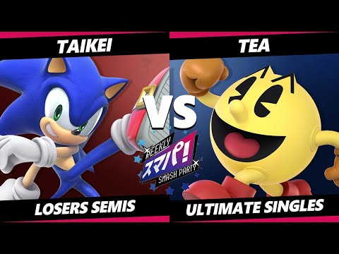 Sumapa 97 Losers Semis - taikei (Sonic) Vs. Tea (Pac-Man) Smash Ultimate - SSBU