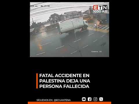 🚨 Fatal accidente en Palestina deja una persona fallecida