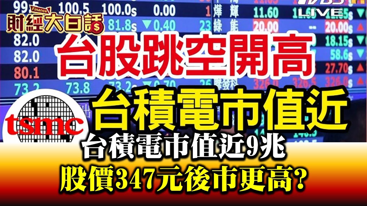 台積電市值逼近9兆 台股萬五「抄錢部署」! 財經專家:看這四指標「用錢說話」