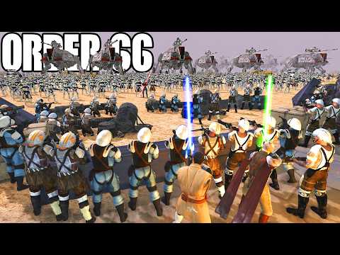 I built the Deadliest Clone Wars ORDER 66 Jedi Hunt SIEGE! - Men of War: Star Wars Mod