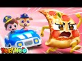 Police And Runaway Pizza Sharing Is Caring Police Rescue Nursery Rhyme Kids Songs Yes Neo