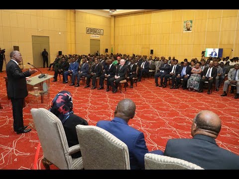 HOTUBA YA RAIS DKT.  JOHN POMBE MAGUFULI  ALIPOWAAPISHA VIONGOZI ALIOWATEUA - IKULU DSM